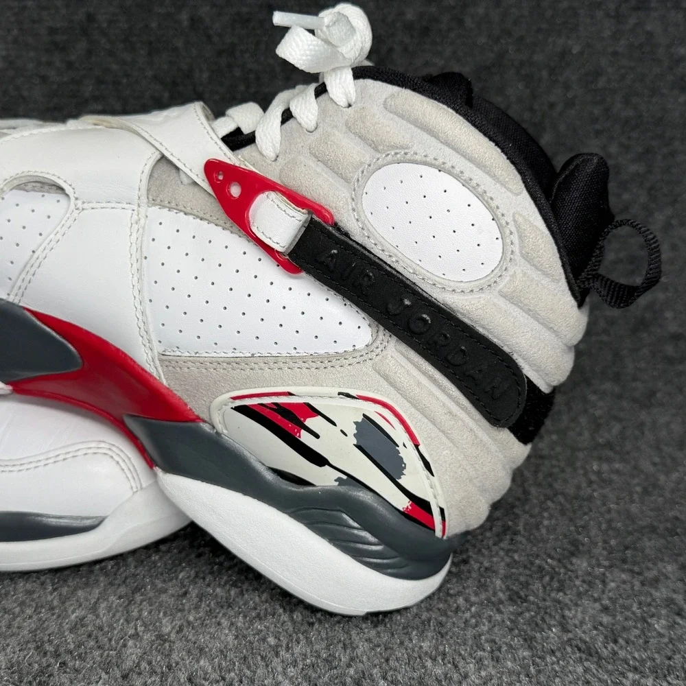 Jordan 8 Retro Shoes Men's 8‎ Bugs Bunny White Grey Red Athletic Sneakers